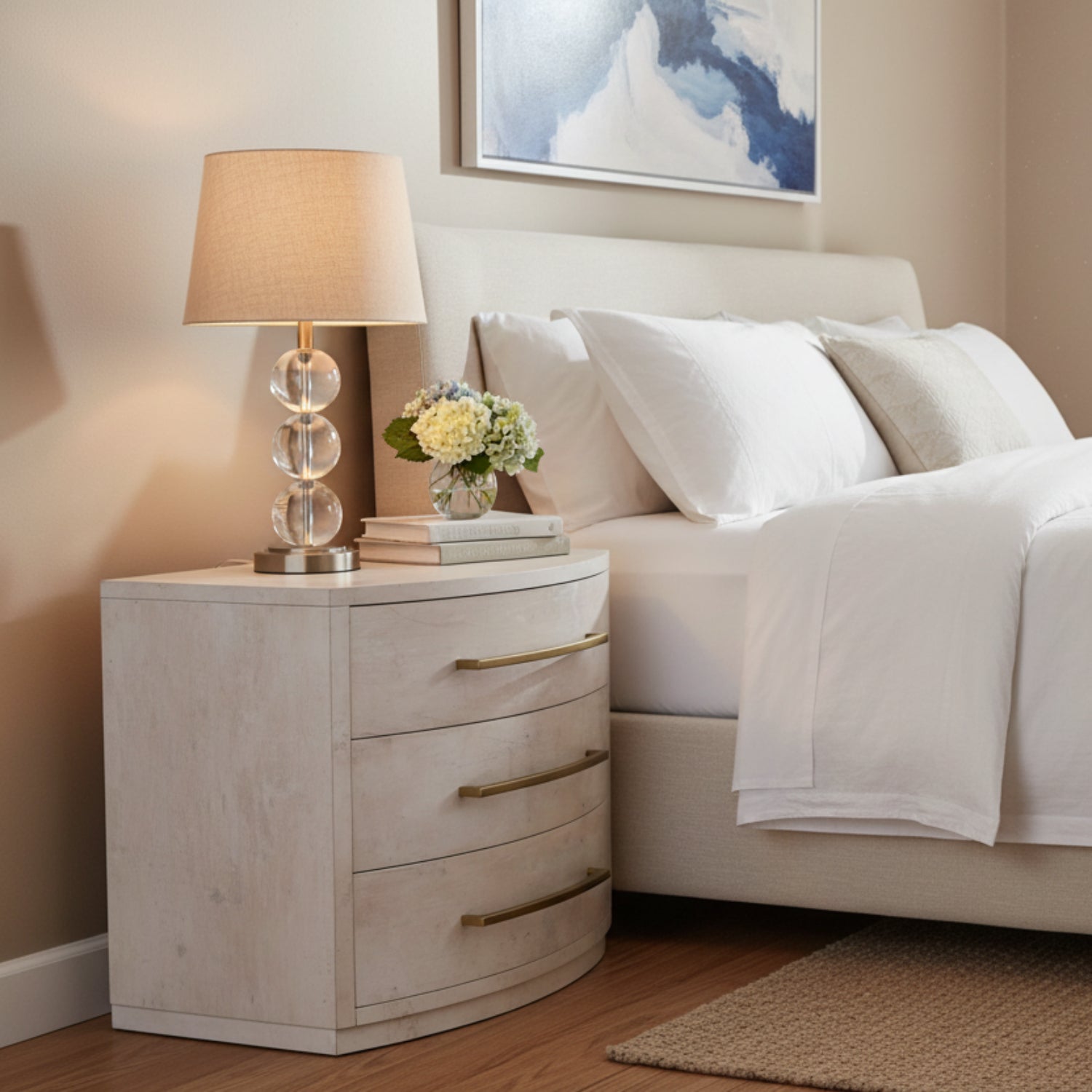 John Richard Traviso Three-Drawer Nightstand
