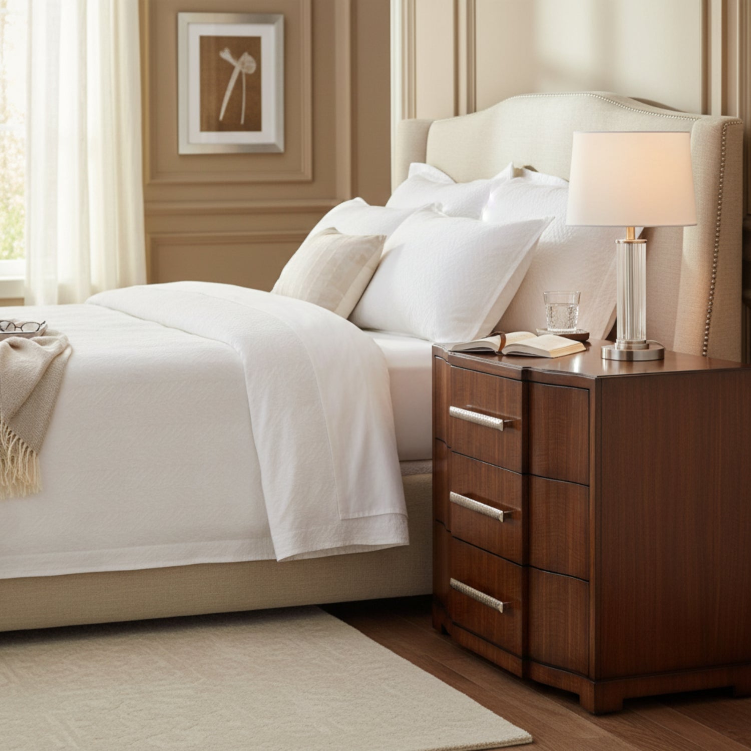 John Richard Marcello Three-Drawer Nightstand