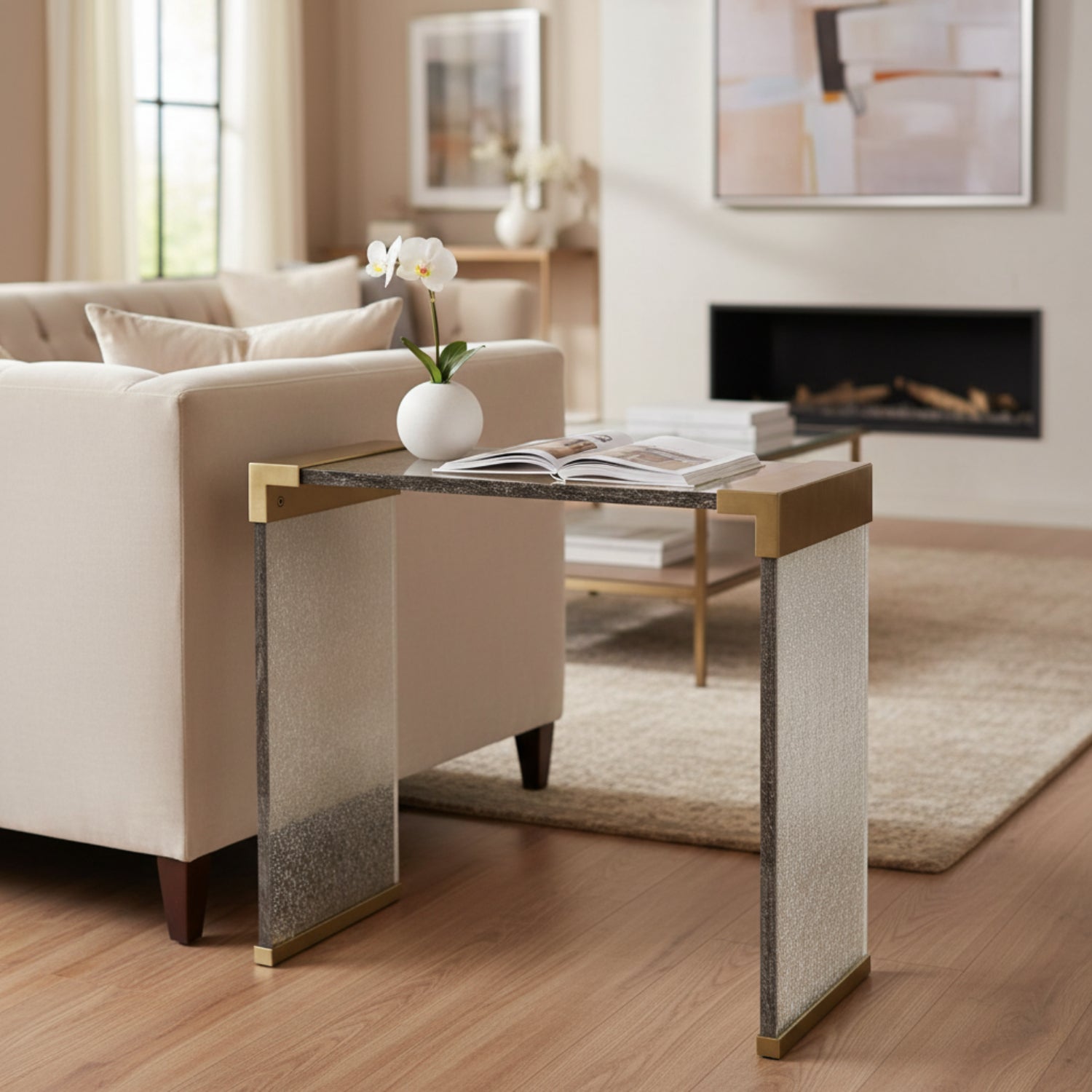 John Richard Marco Large End Table