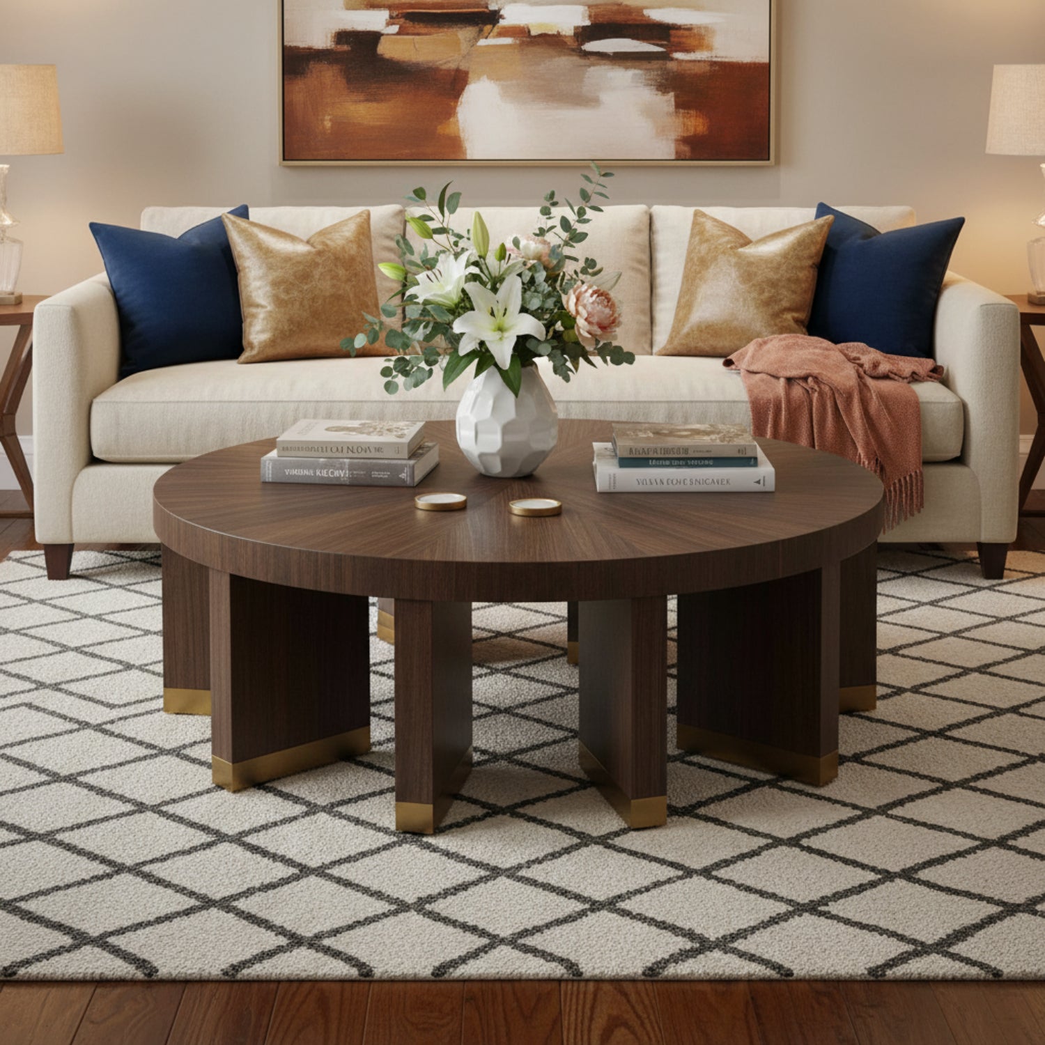 John Richard Revolve Brown Cocktail Table
