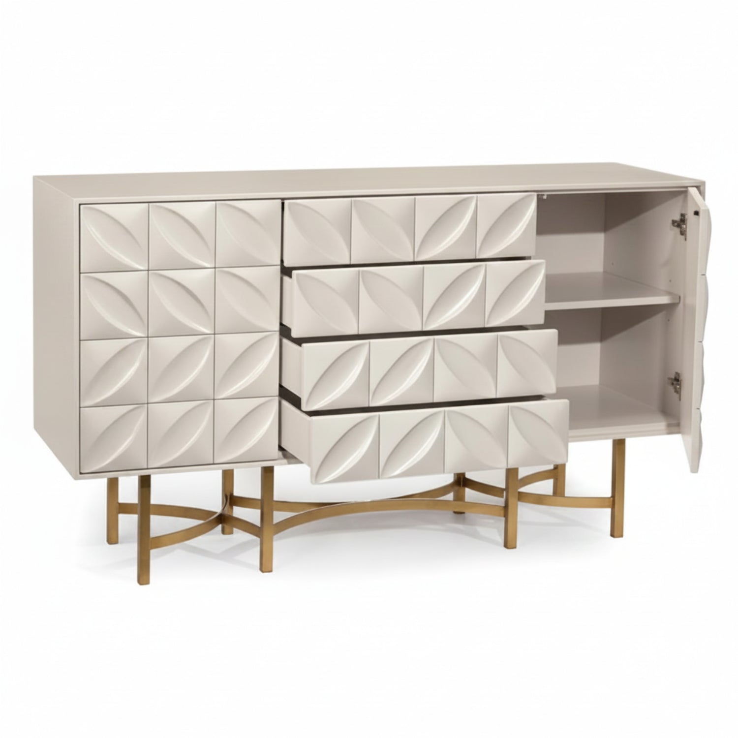 John Richard Ghost White Credenza