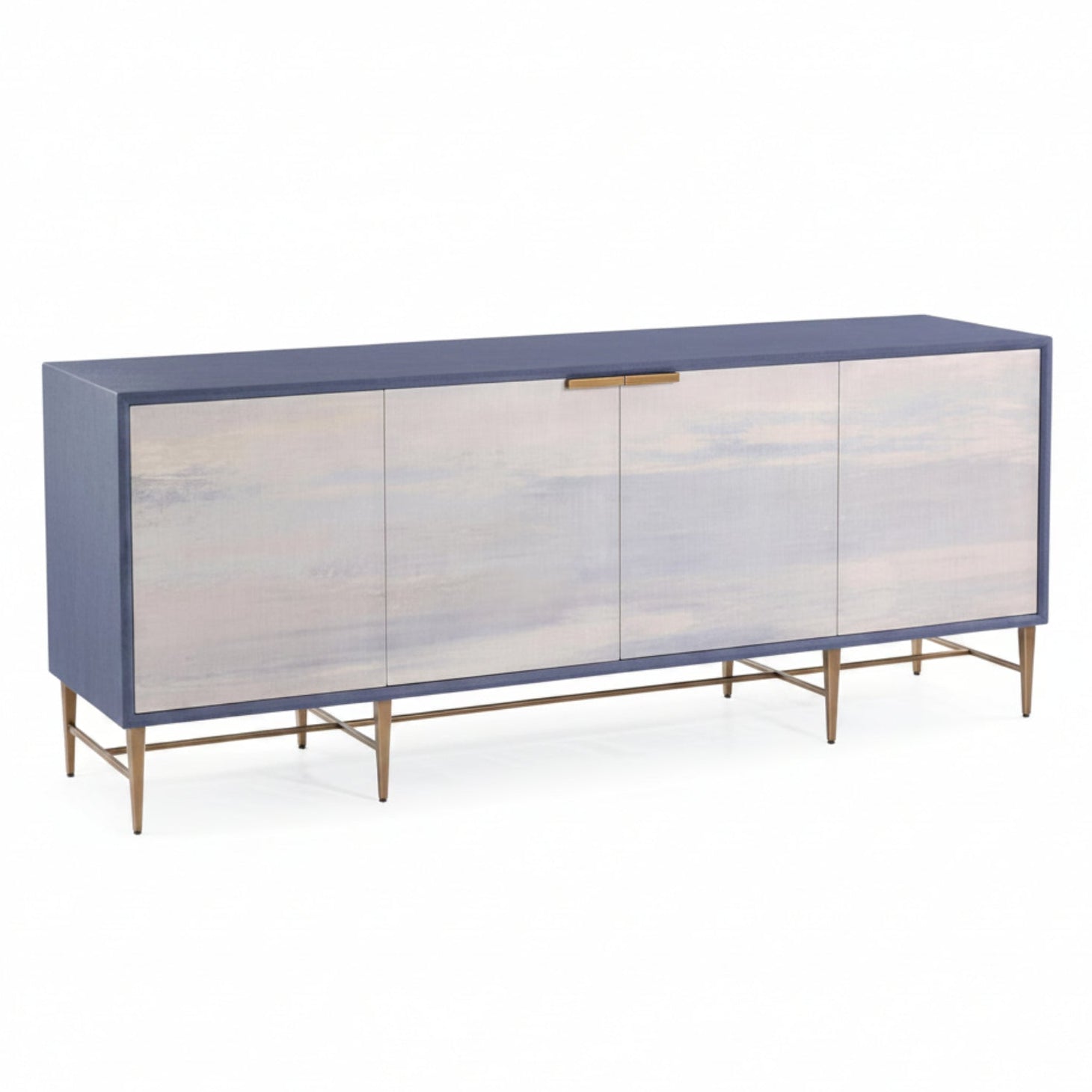John Richard Skyscape Sideboard — in Brushed Brass finish