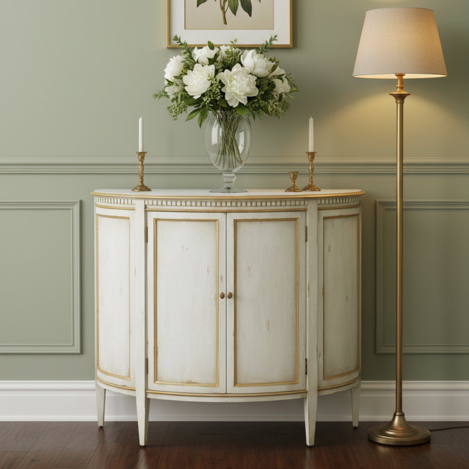 John Richard Volnay Demilune Cabinet