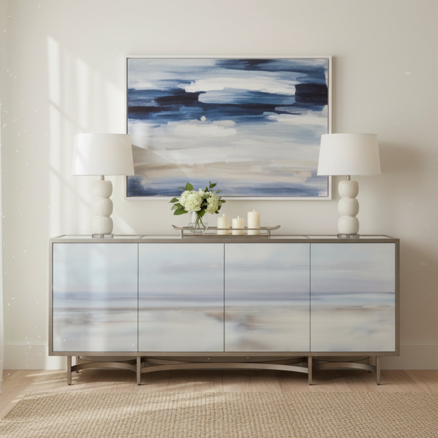 John Richard Carol Benson-Cobb Simpatico Four-Door Cabinet