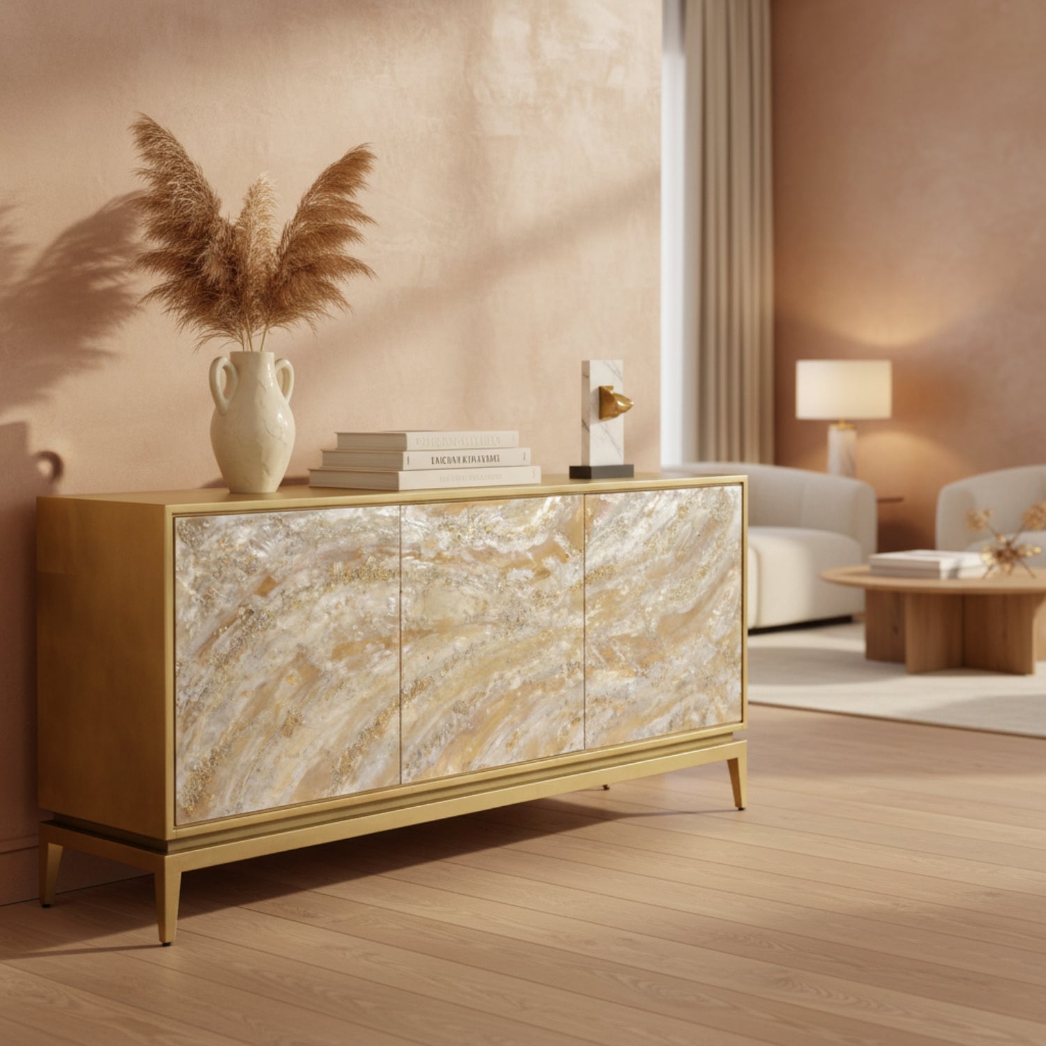 John Richard Calabash Three-Door Sideboard