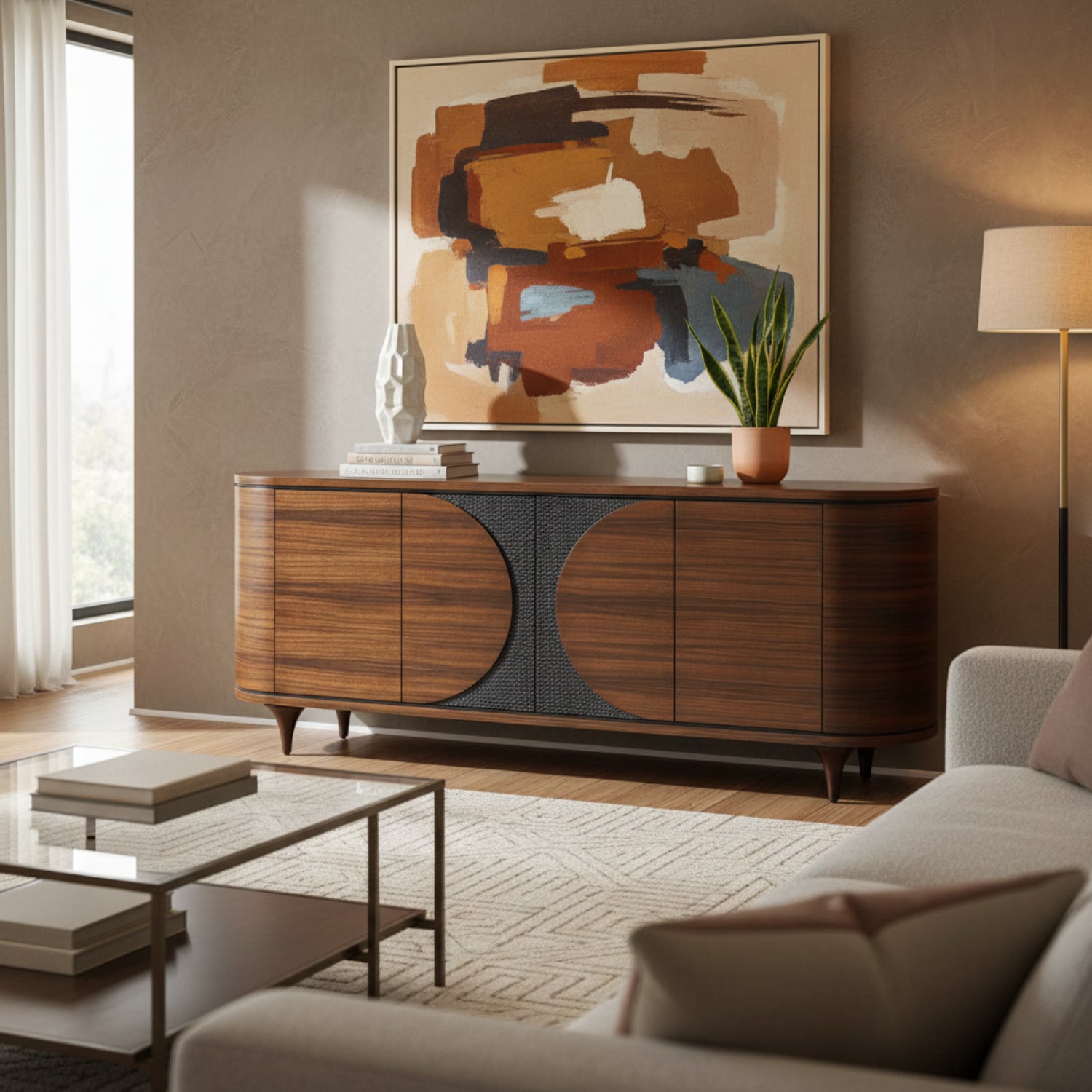John Richard Hearthside Six-Door Credenza
