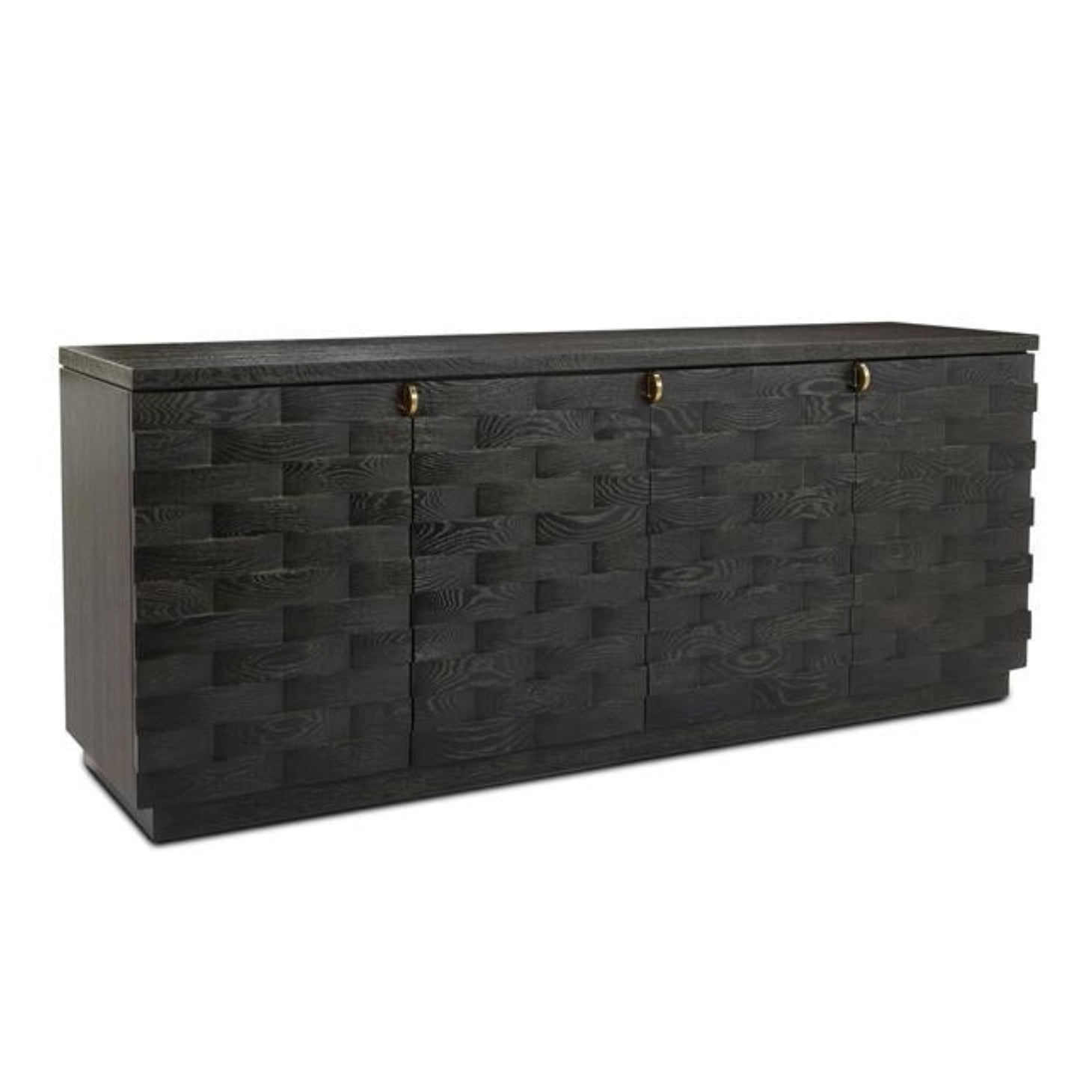 John Richard Tessere Black Four-Door Credenza