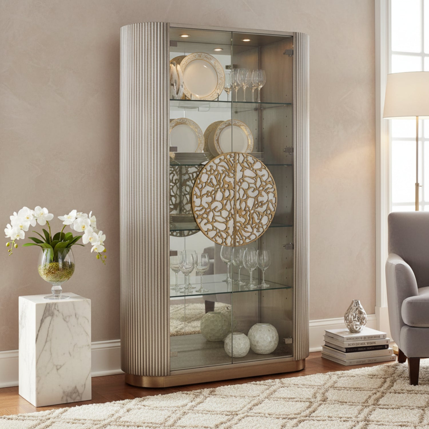 John Richard Moon Shadow Display Cabinet