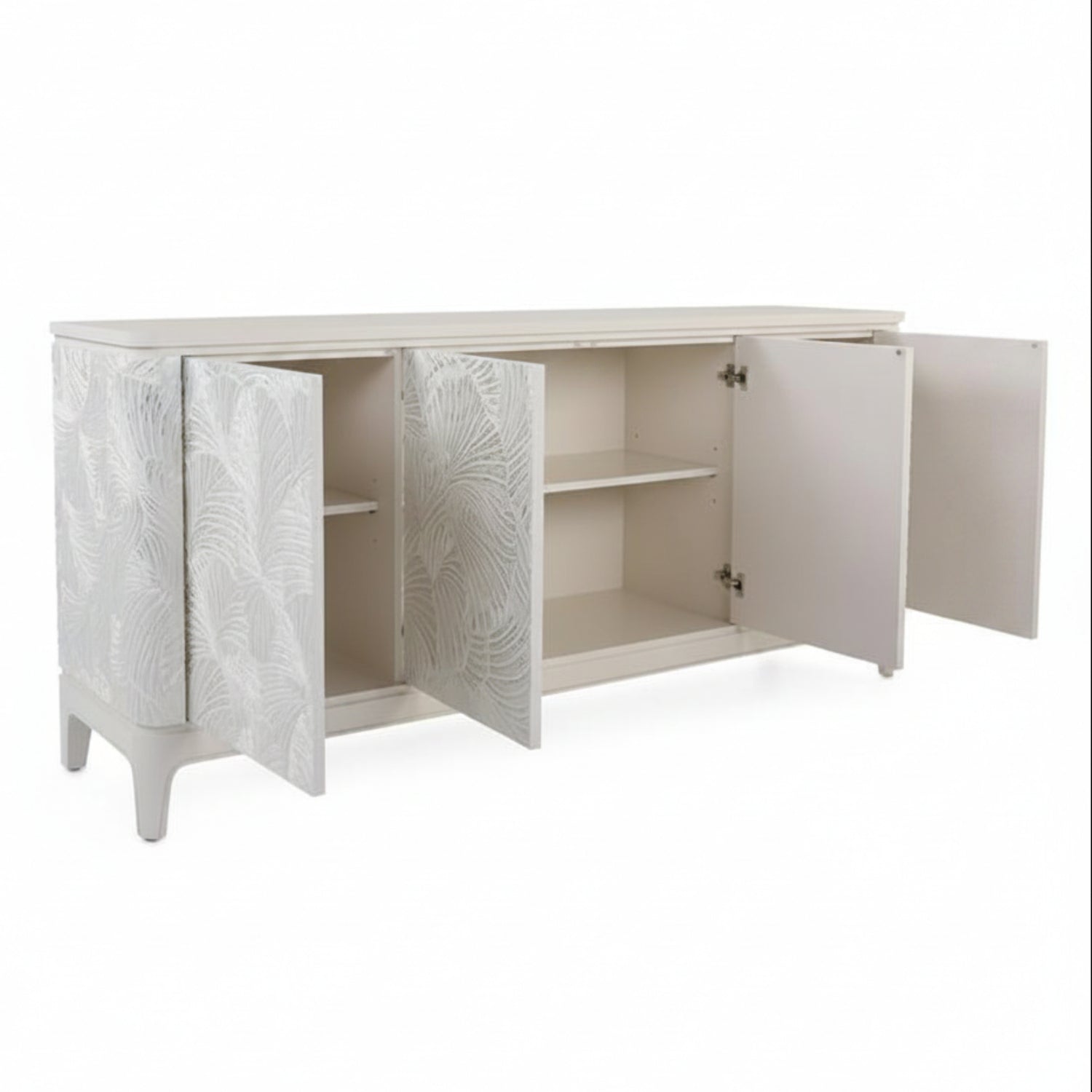 John Richard Ivory Palms Four-Door Credenza