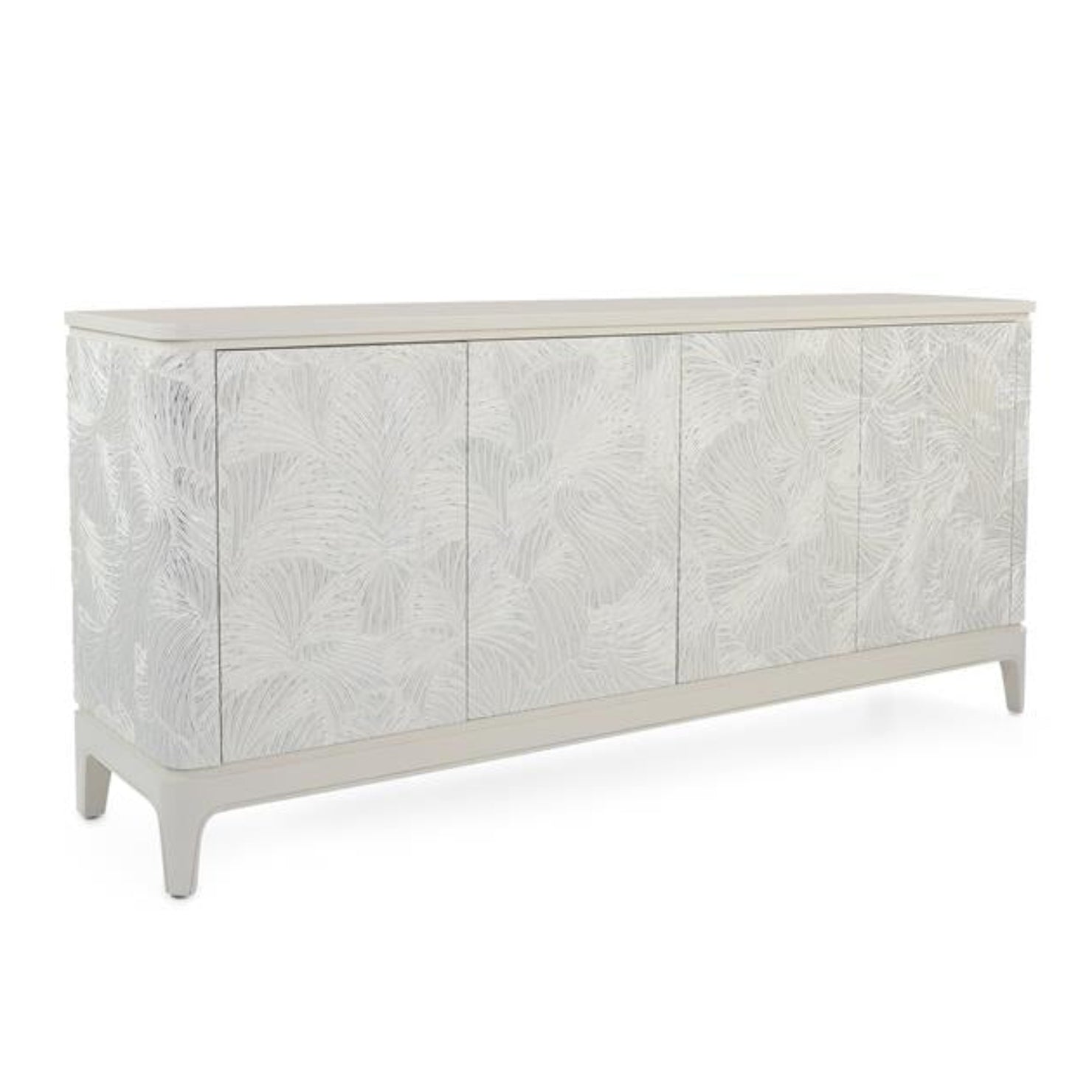 John Richard Ivory Palms Four-Door Credenza