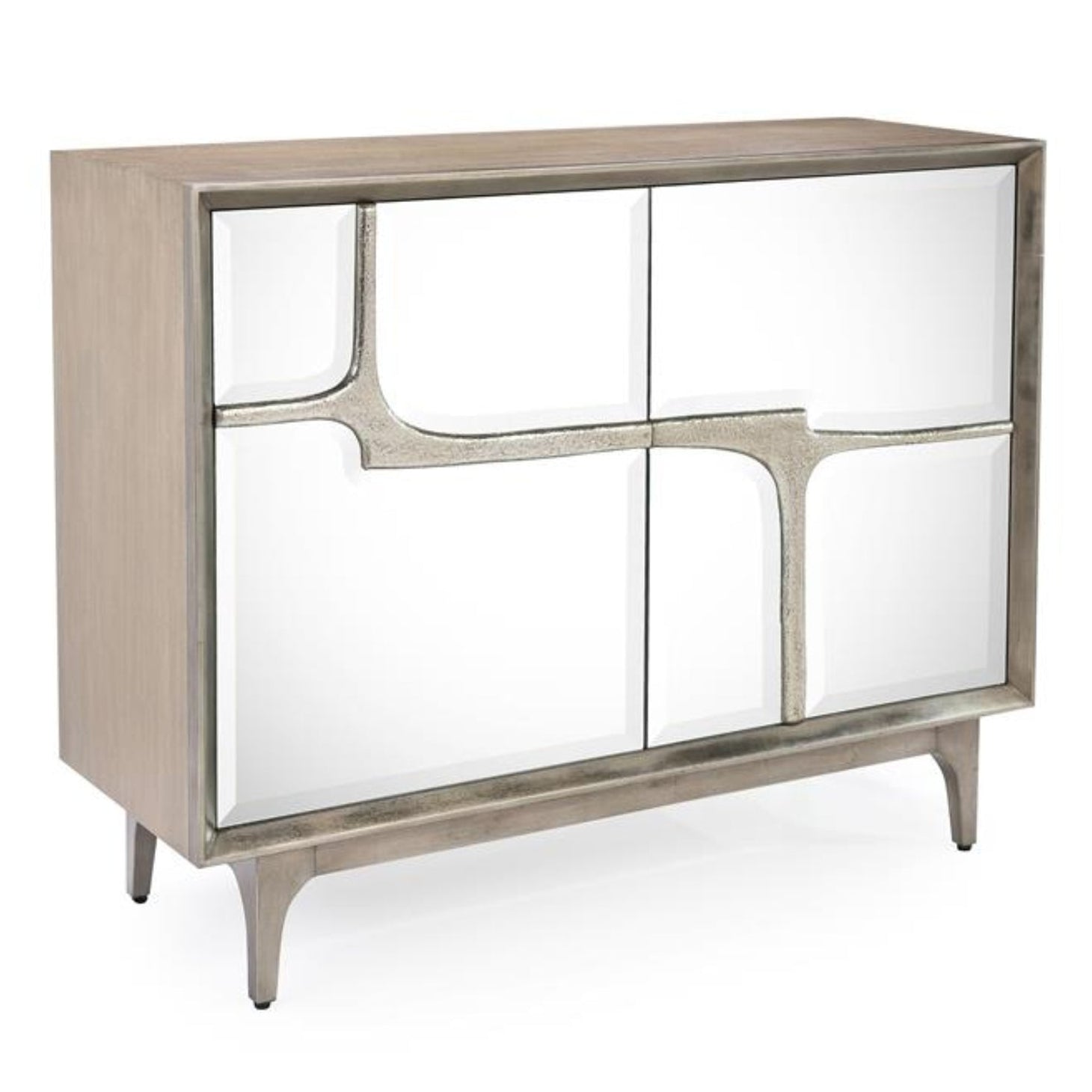 John Richard Stride Two-Door Cabinet — in Driftwood finish