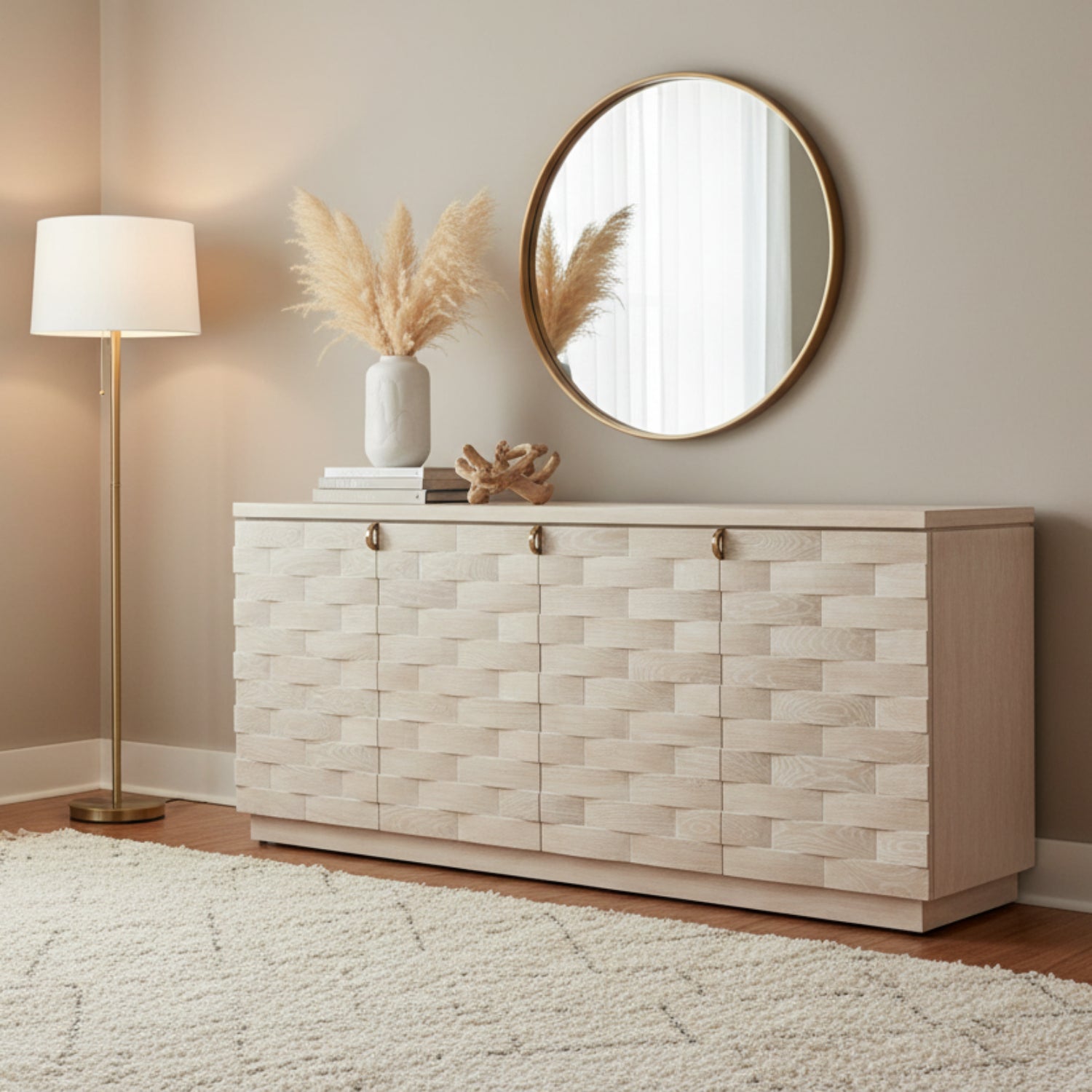 John Richard Verity Limed Four-Door Credenza