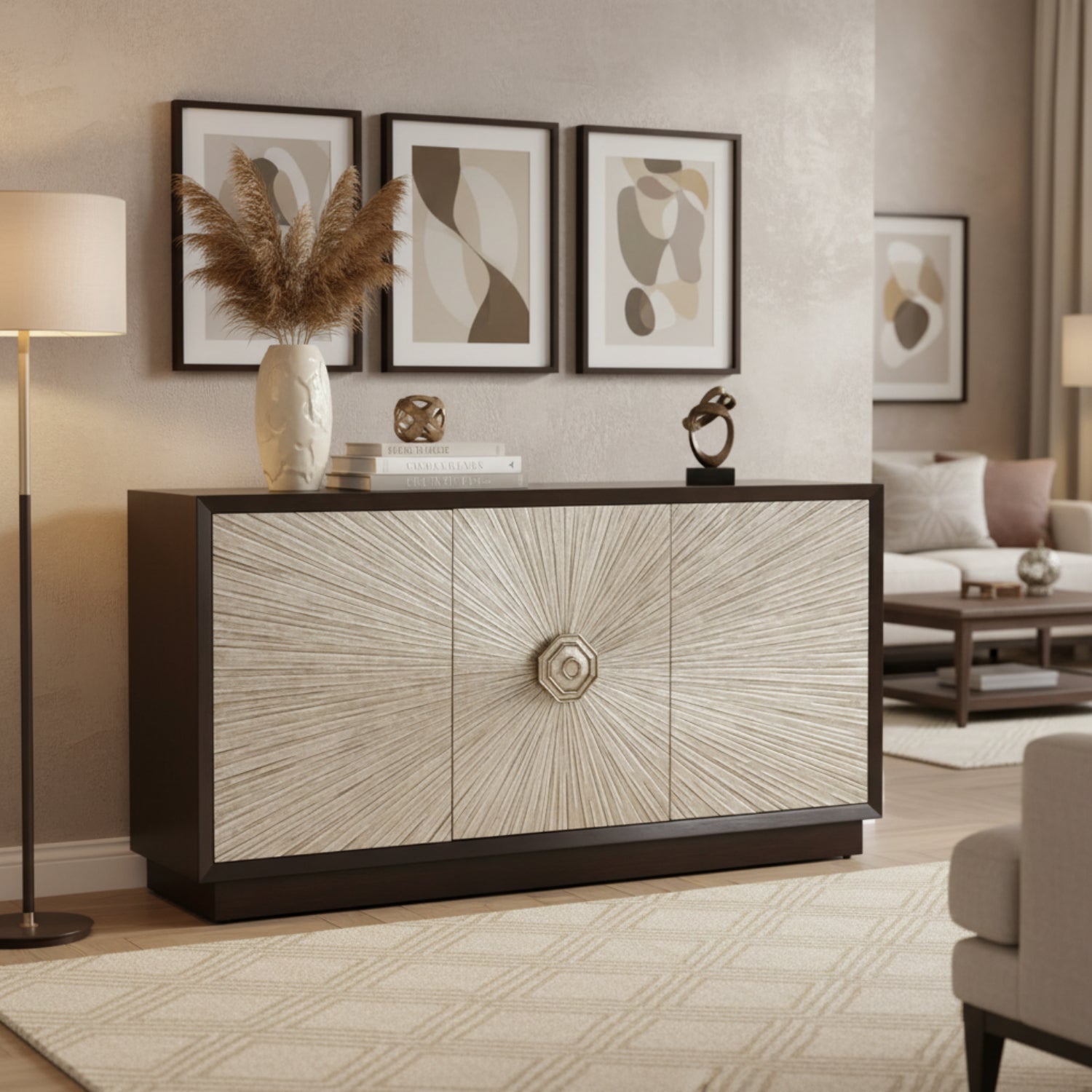 John Richard Fulmen Three-Door Credenza