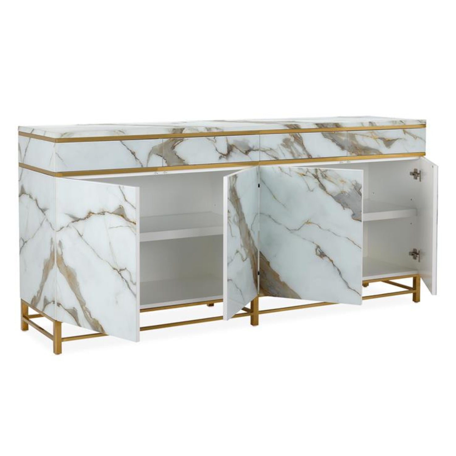 John Richard Marbled Four-Door Sideboard
