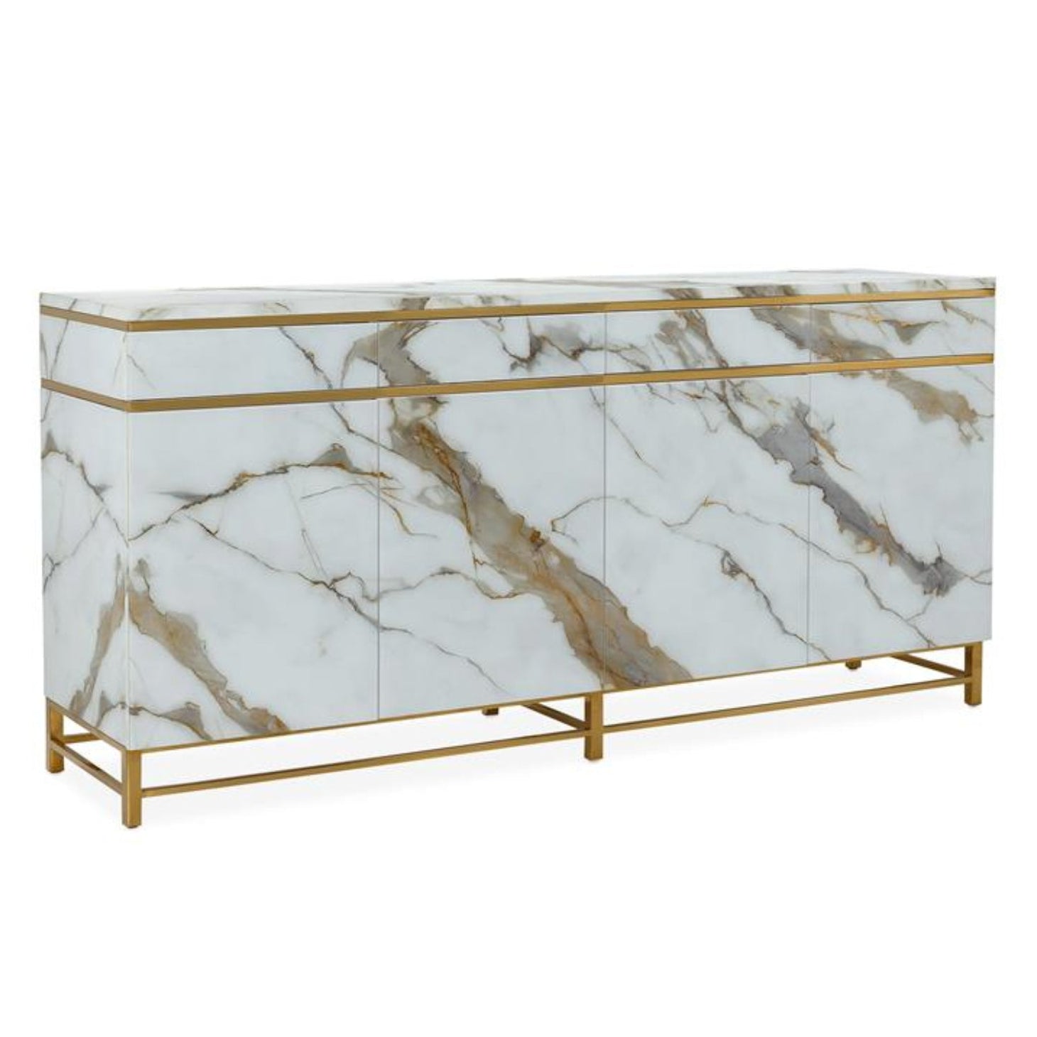 John Richard Marbled Four-Door Sideboard
