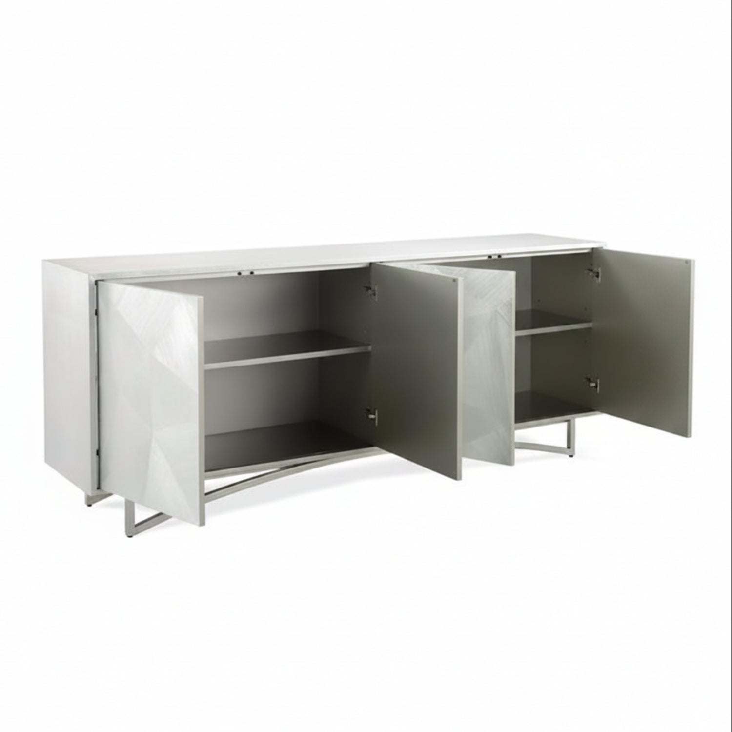 John Richard Vertex Silver Four-Door Sideboard