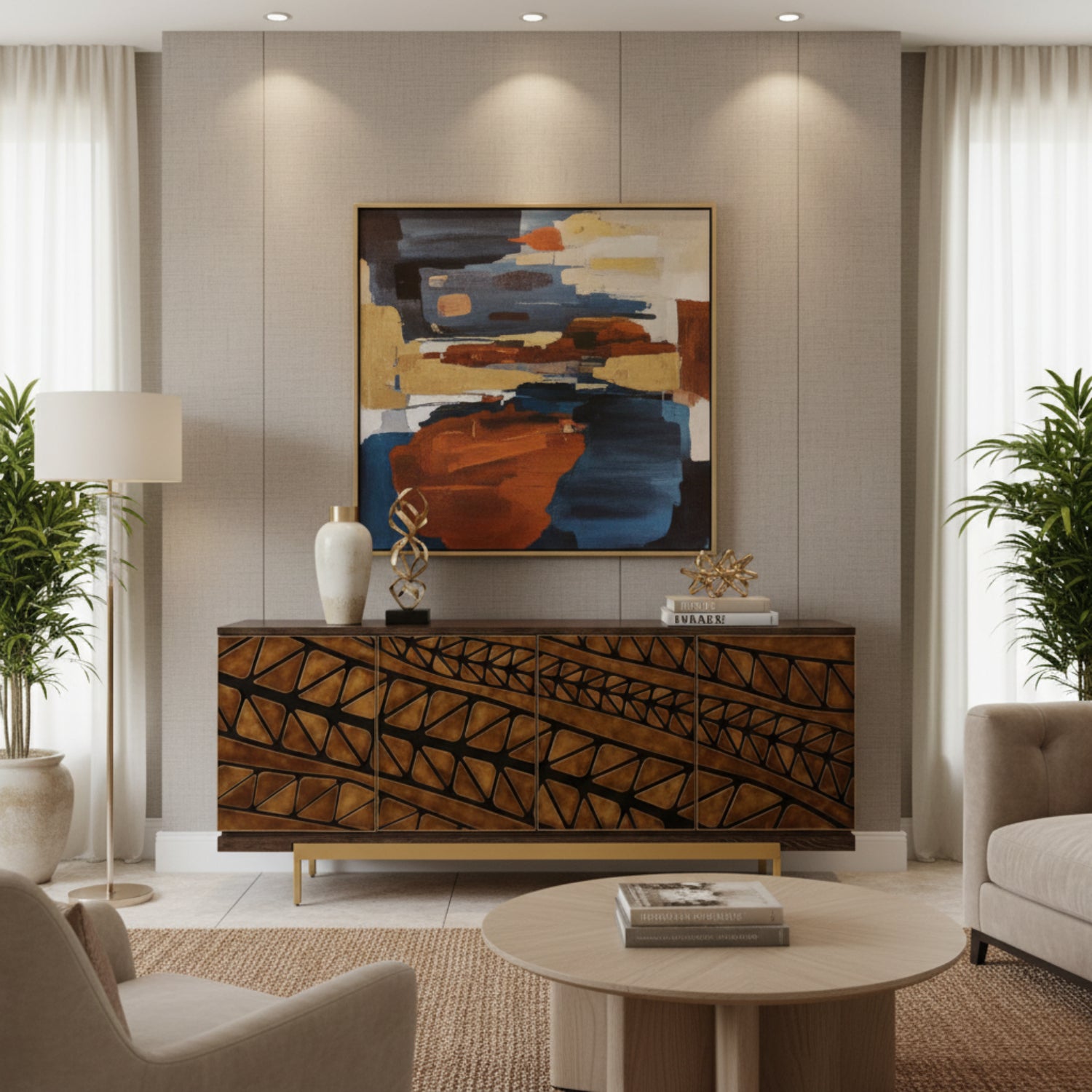 John Richard Desmond Four-Door Sideboard