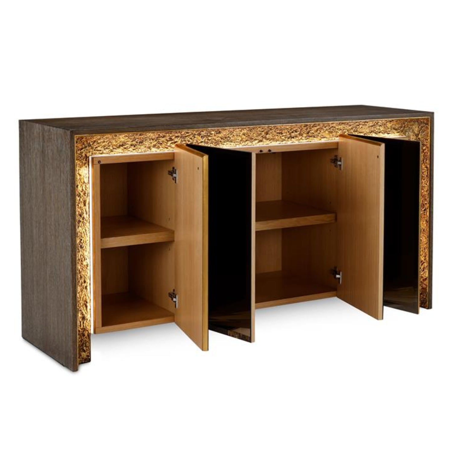 John Richard Coloma Four-Door Lighted Credenza