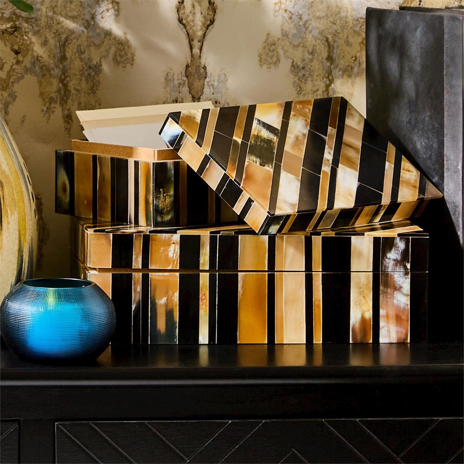 Stefano Horn Covered Box Set of 2