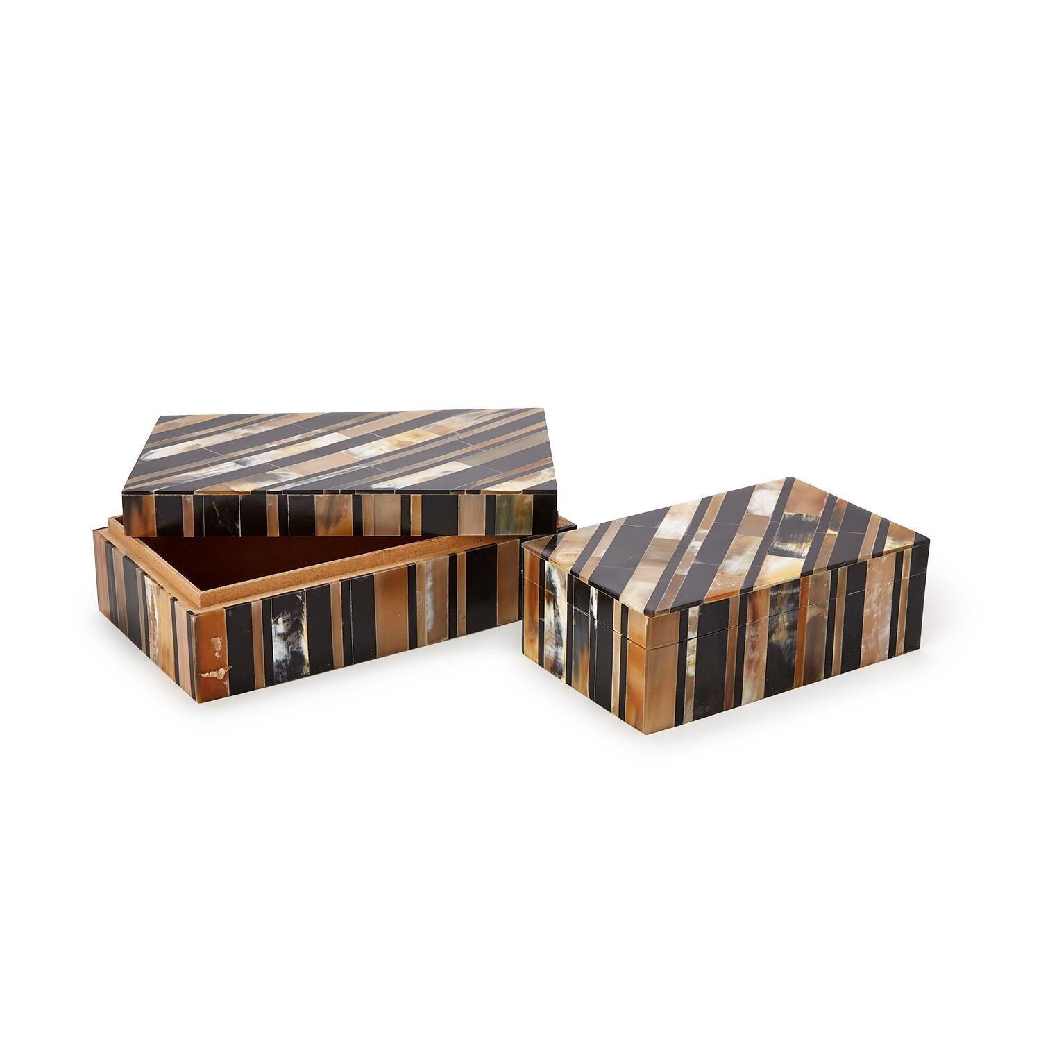 Stefano Horn Covered Box Set of 2