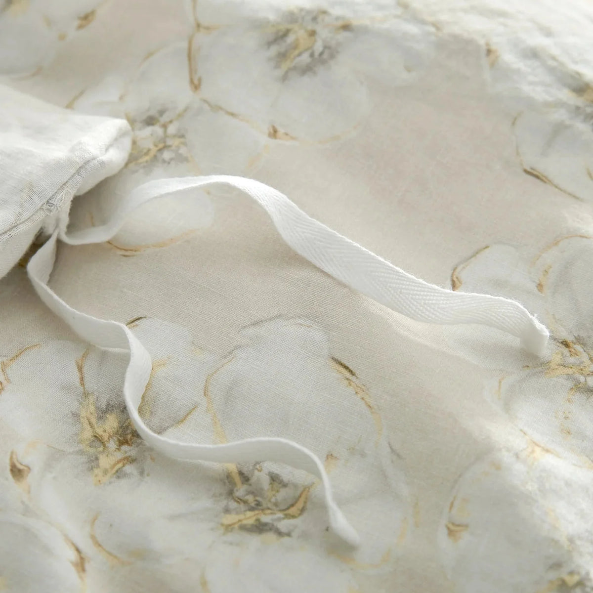 Peacock Alley Ella Linen Duvet Set European linen duvet set, styled with coordinating shams and pillows