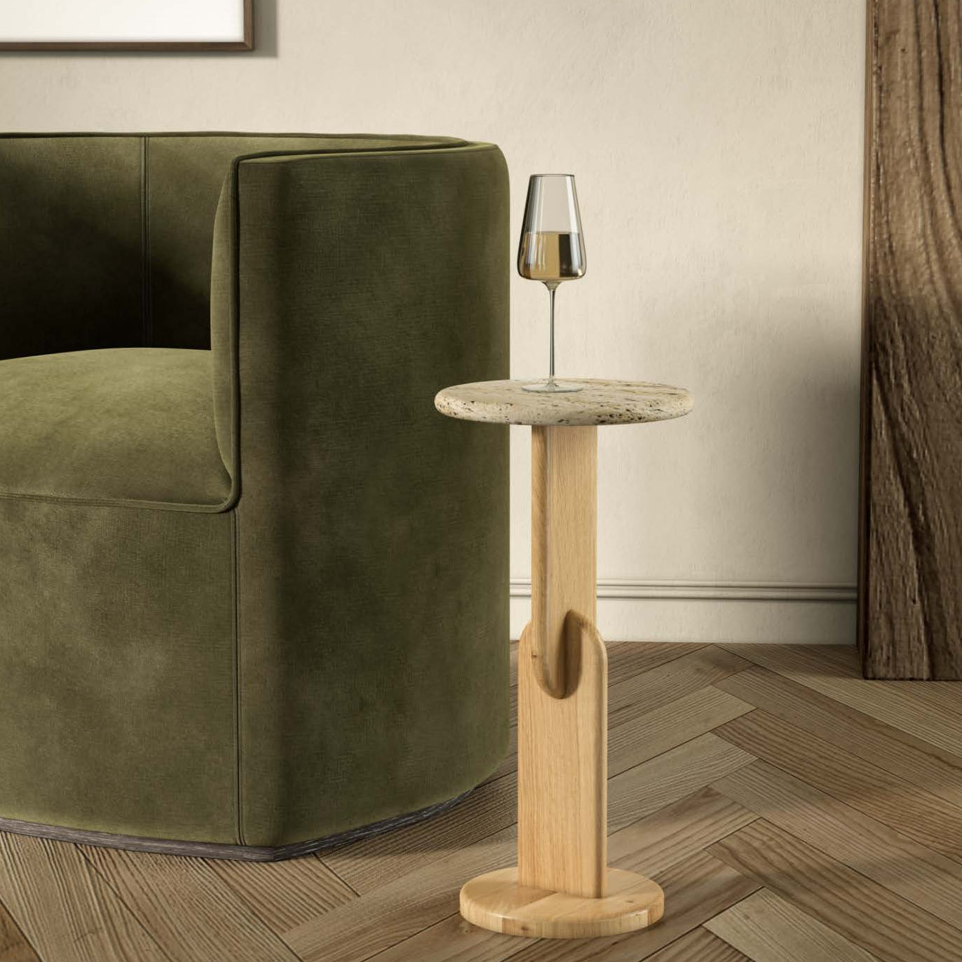 Co. House Designs Ellen Natural Drink Table