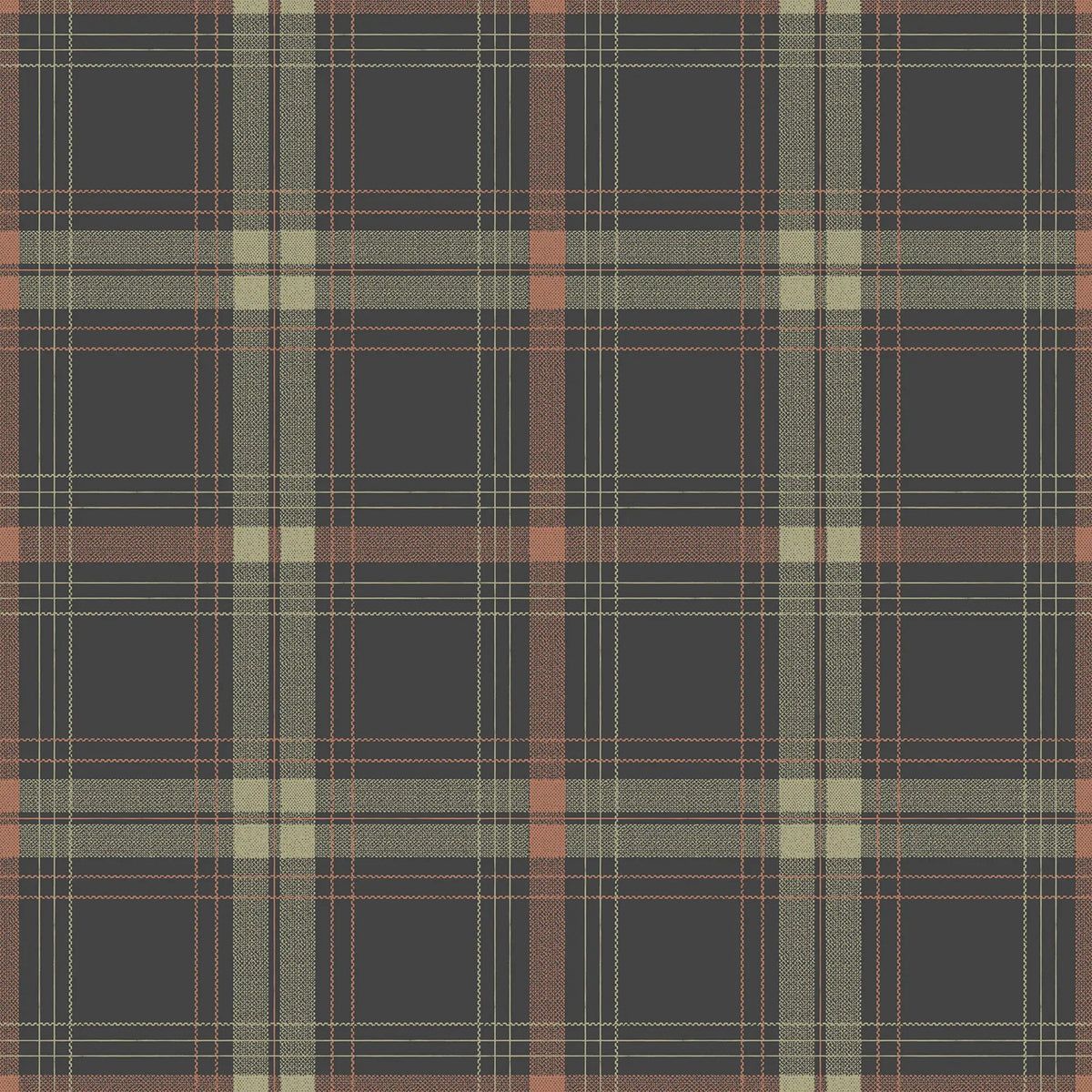 Mitchell Black English Check Wallpaper