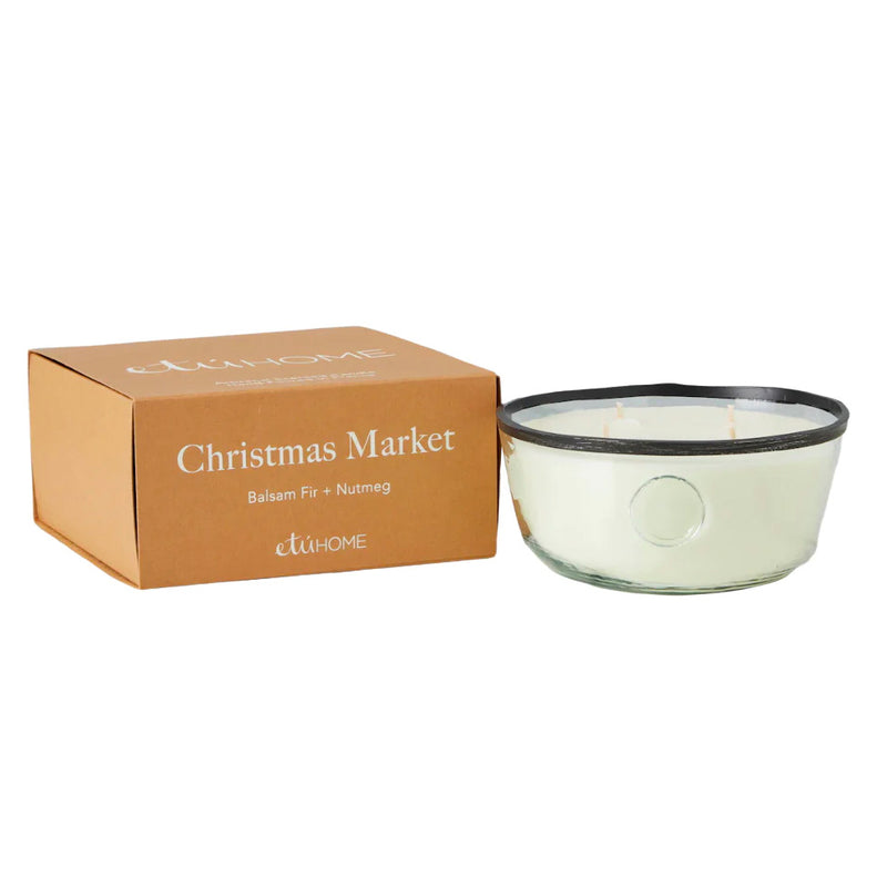 Etu Home Christmas Market Balsam Fir Nutmeg Large Candle - Final Sale