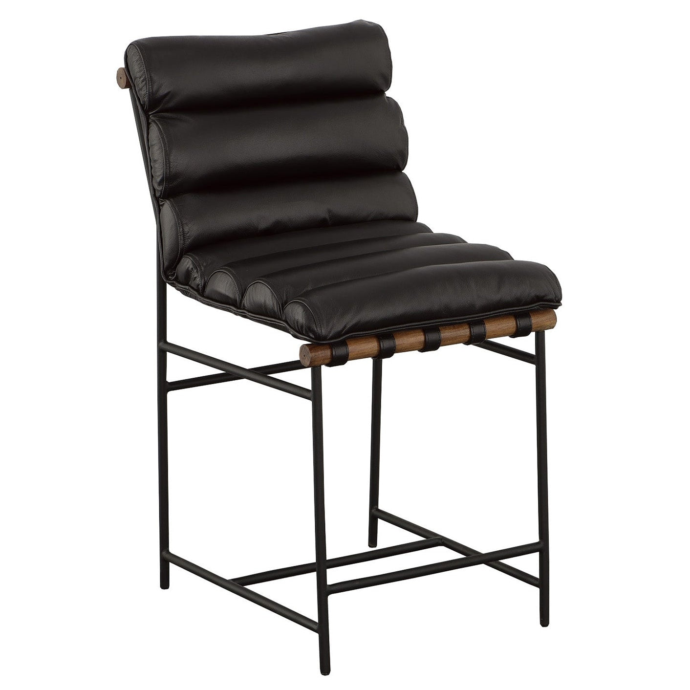 Fairfield Chair The Leather Reserve Luca Black Counter Stool Set of 2
