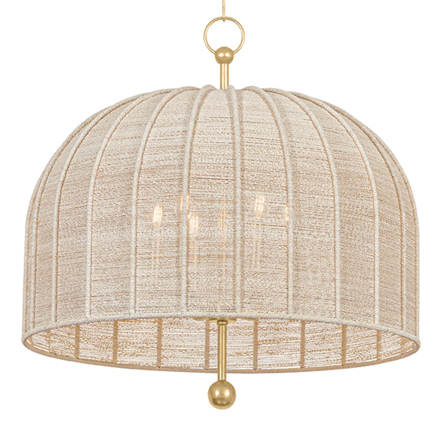 Troy Lighting Lonnie Vintage Gold Leaf Chandelier