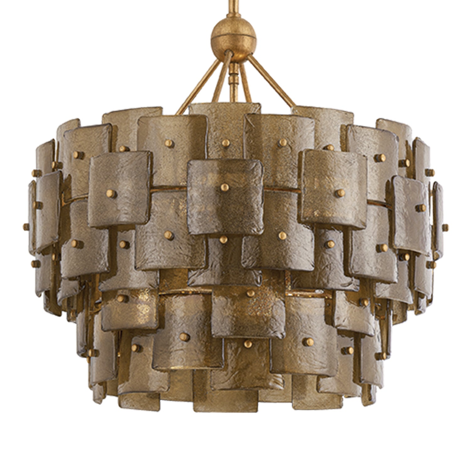 Troy Lighting Jacik Patina Gold Leaf 6 Light Chandelier