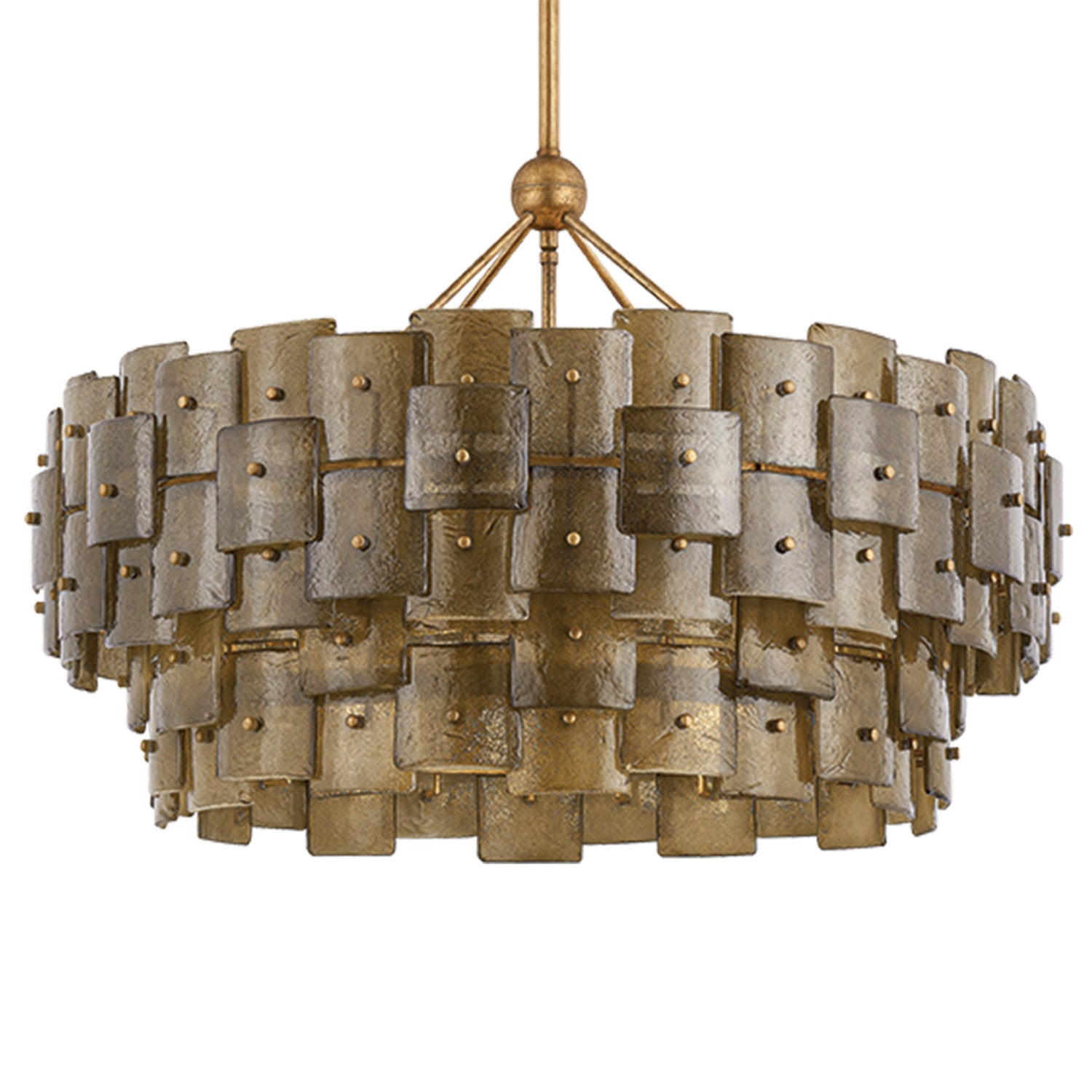 Troy Lighting Jacik Patina Gold Leaf 8 Light Chandelier