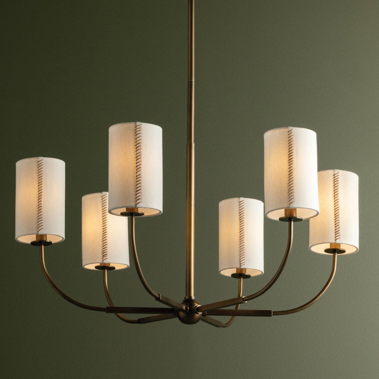 Troy Lighting Teddy Patina Brass Small Chandelier