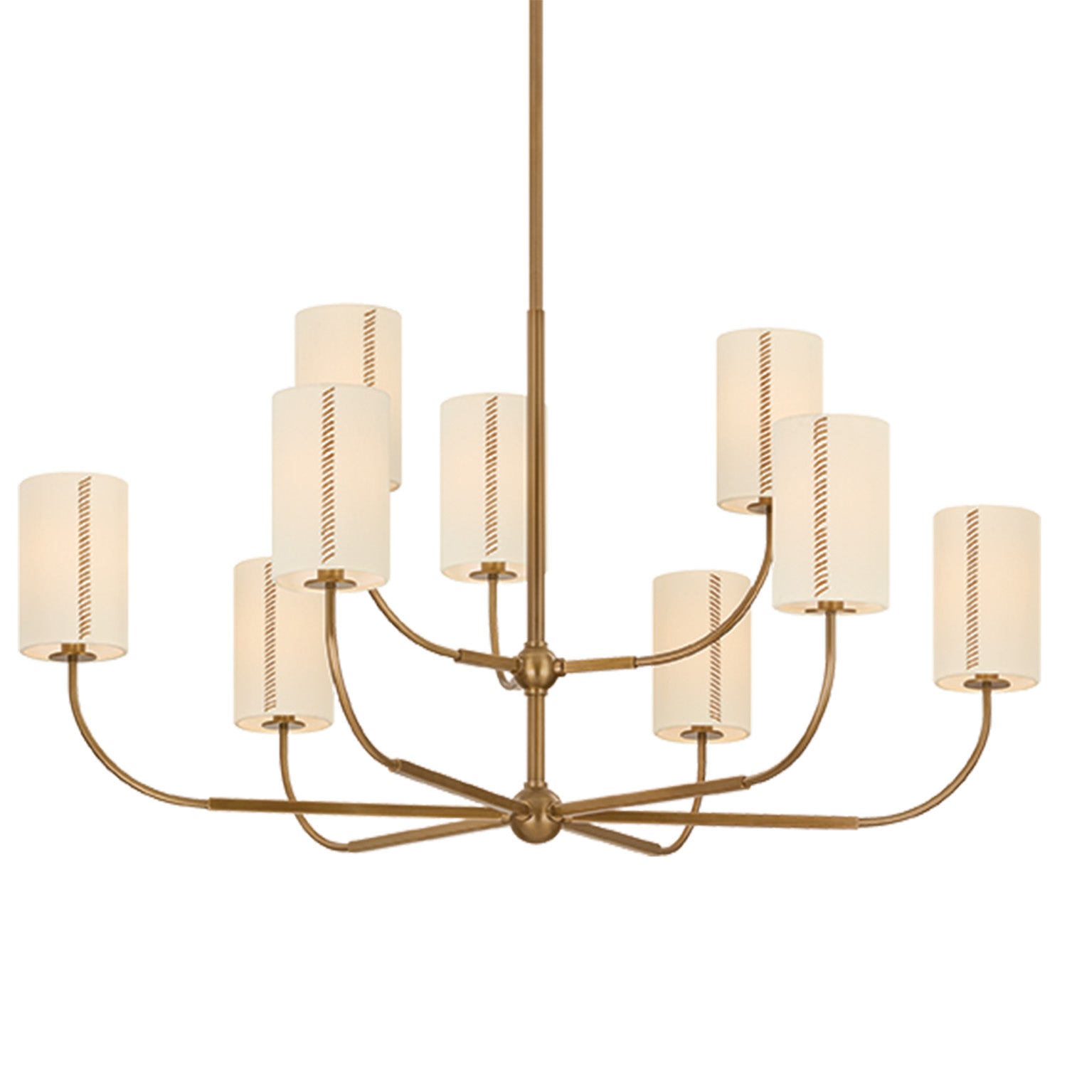 Troy Lighting Teddy Patina Brass Large Chandelier