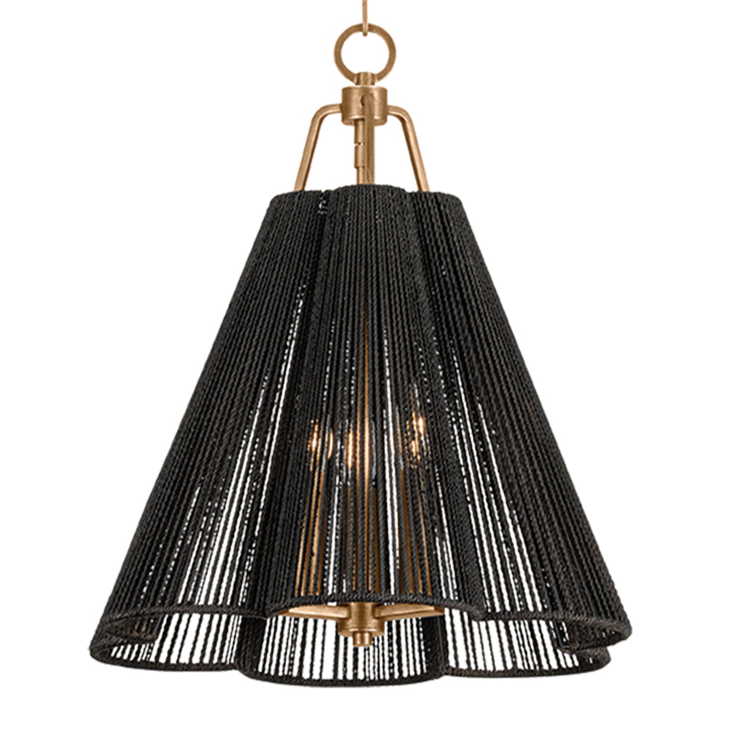 Troy Lighting Sonoma Patina Gold Leaf Small Pendant