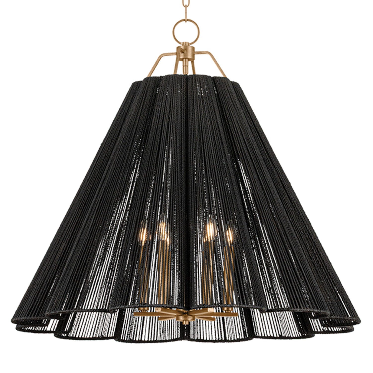 Troy Lighting Sonoma Patina Gold Leaf/Espresso Chandelier