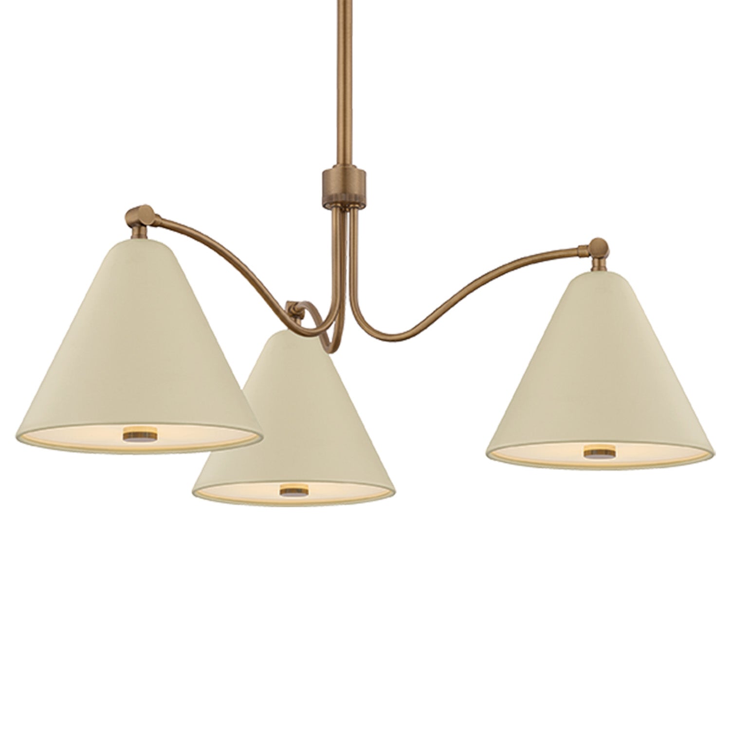 Troy Lighting Clive Patina Brass 3 Light Chandelier