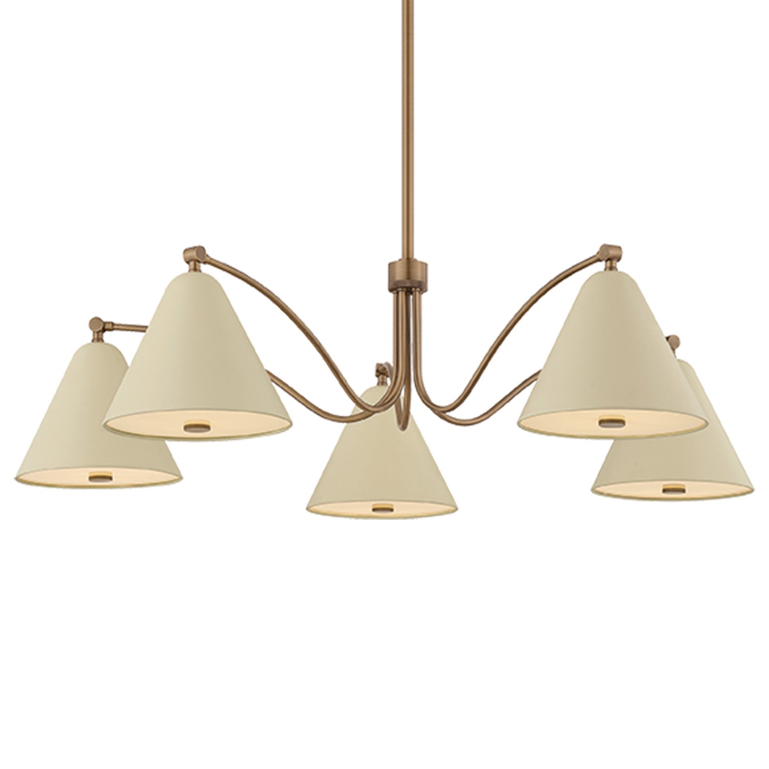 Troy Lighting Clive Patina Brass 5 Light Chandelier