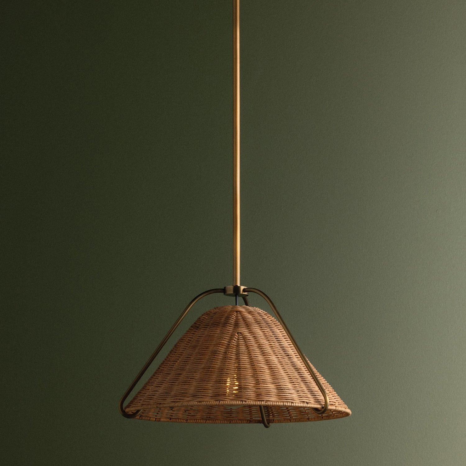 Troy Lighting Richard Patina Brass Small Pendant
