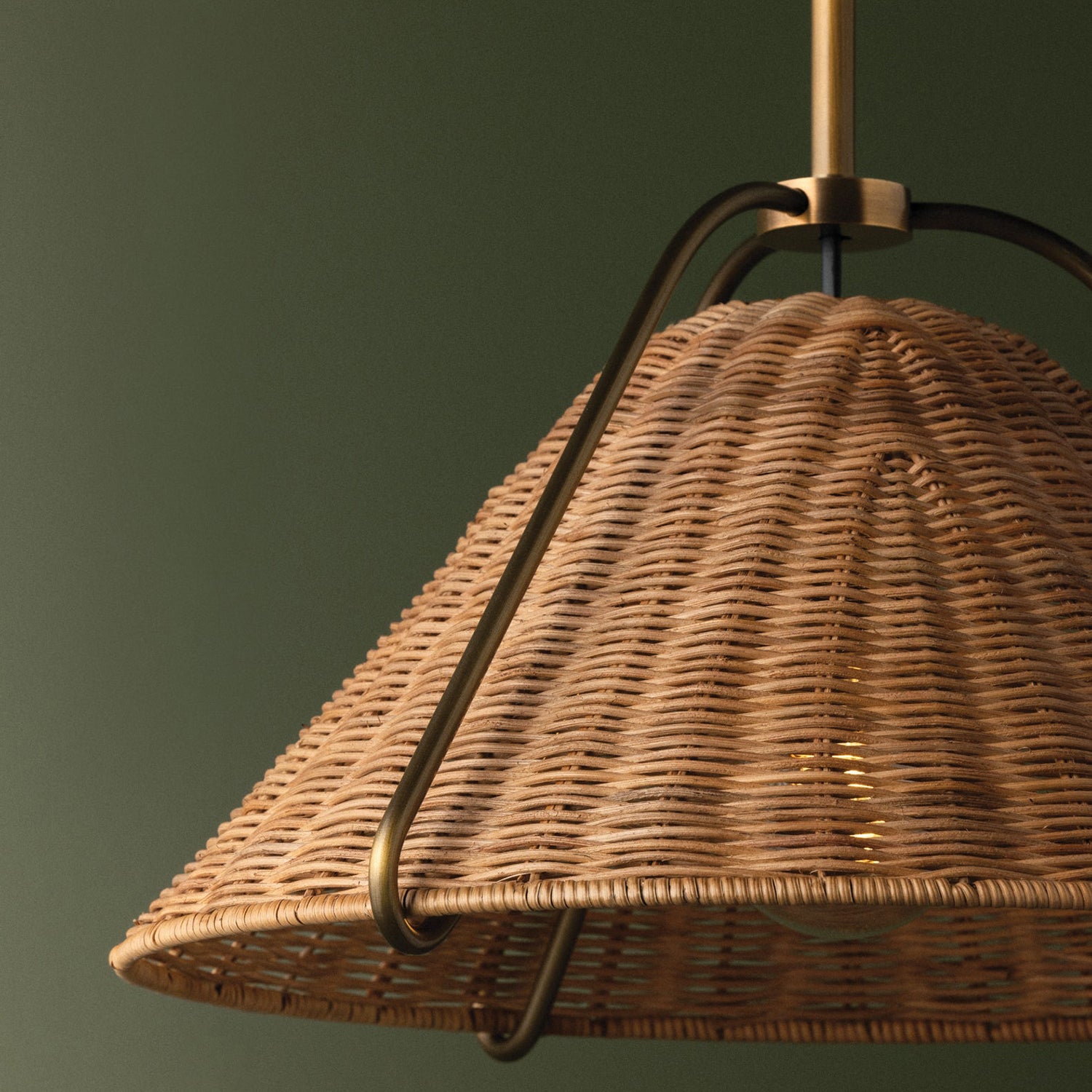 Troy Lighting Richard Patina Brass Small Pendant