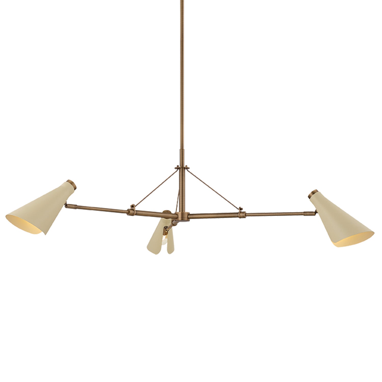 Troy Lighting Andersen Patina Brass Small Chandelier