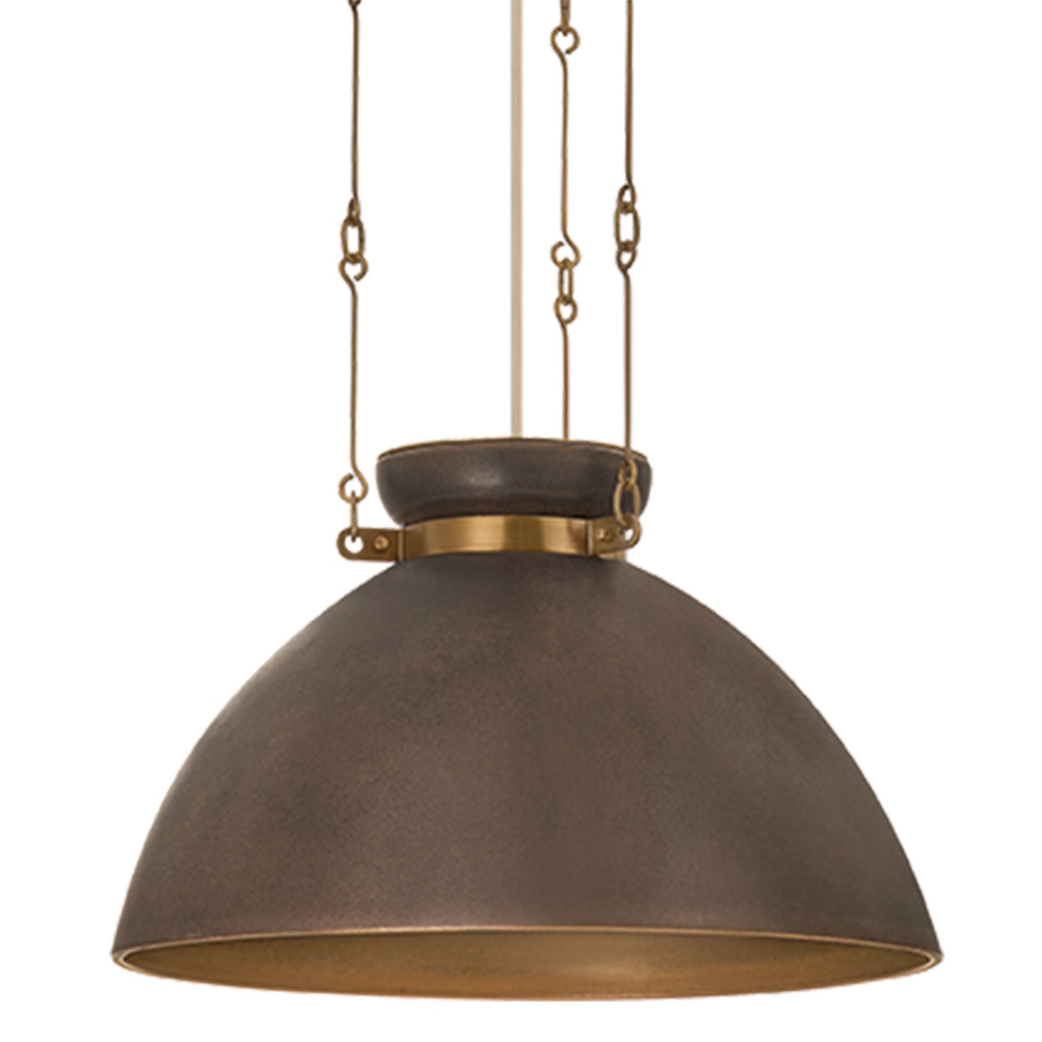 Troy Lighting Allston Patina Brass Large Pendant