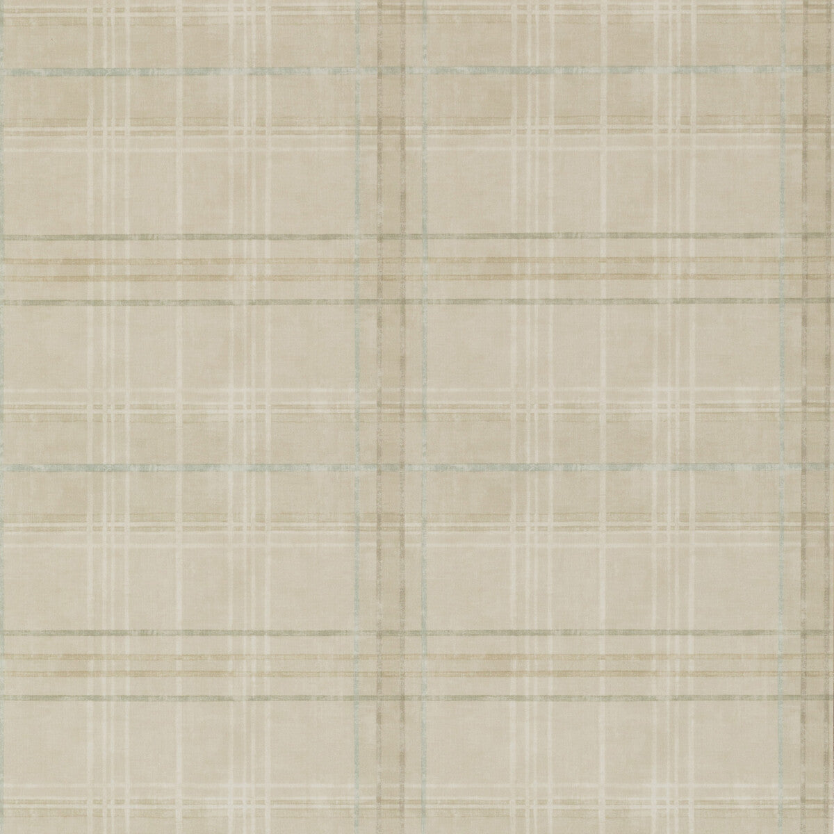 Mulberry Shetland Plaid Stone Wallpaper