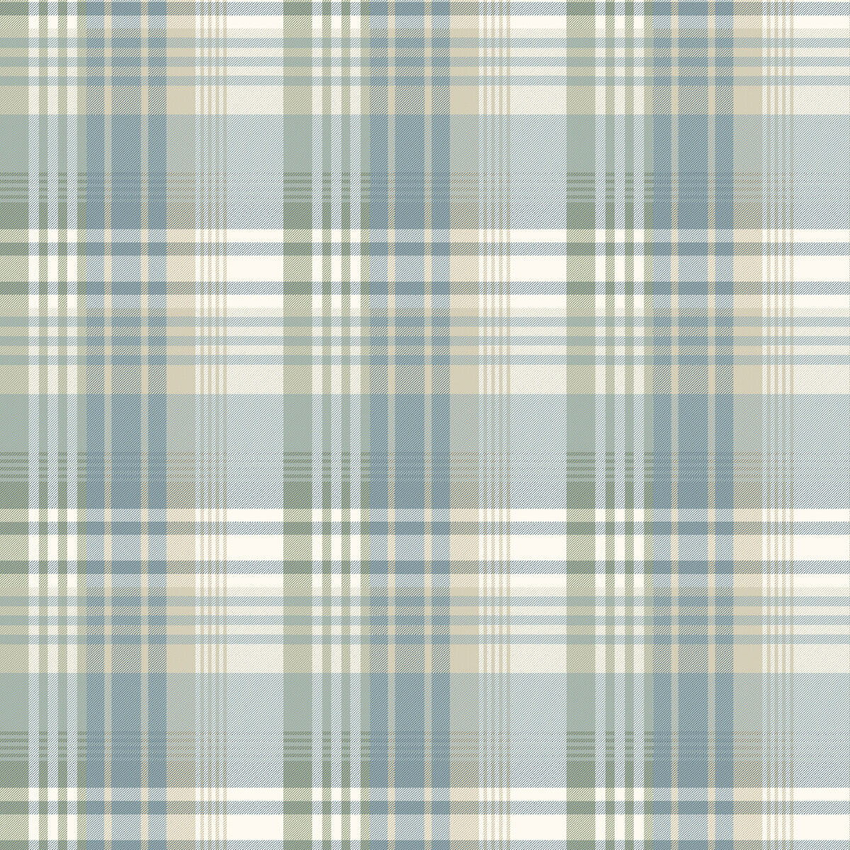 Mulberry Mulberry Ancient Tartan Aqua Wallpaper