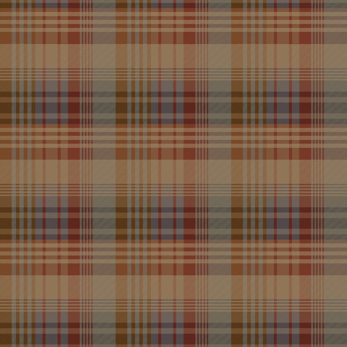 Mulberry Mulberry Ancient Tartan Red/Blue Wallpaper