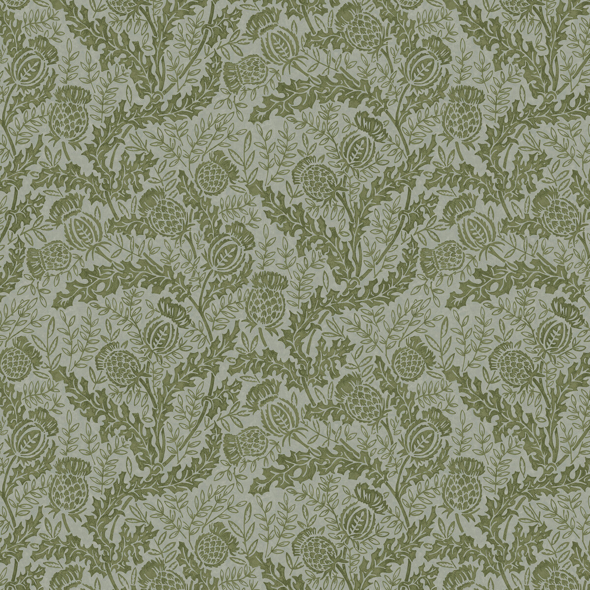 Mulberry Mulberry Thistle Green/Teal Wallpaper