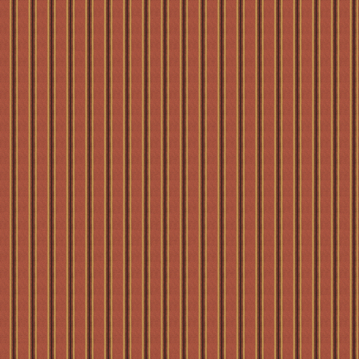 Mulberry Somerton Stripe Russet Wallpaper