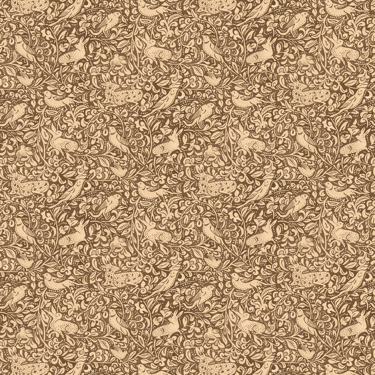 Mulberry Hedgerow Espresso Wallpaper