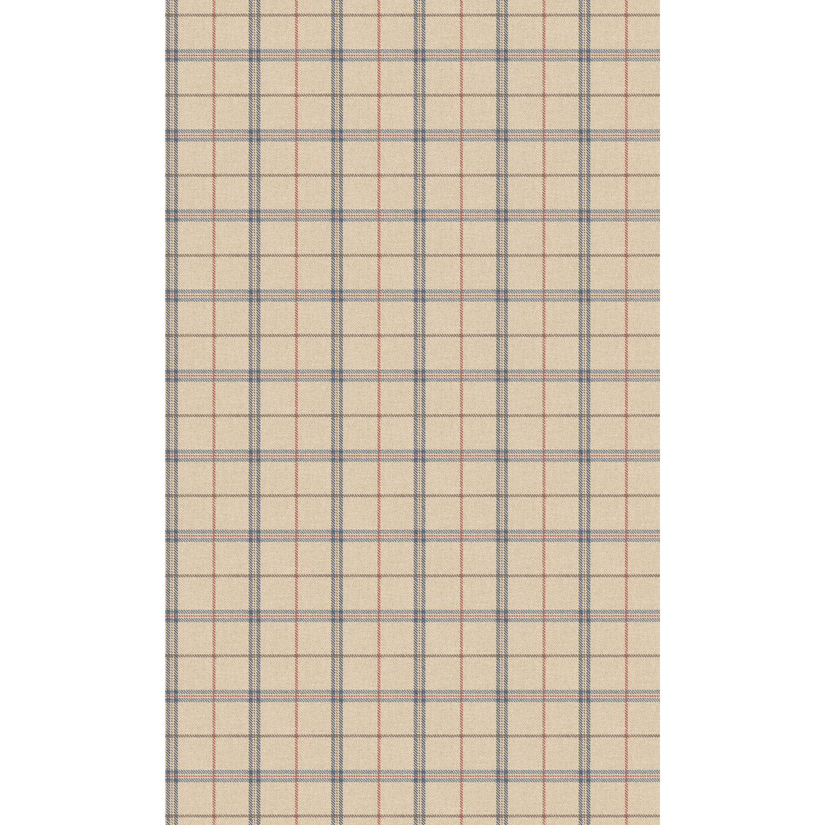 Mulberry Islay Blue/Red Wallpaper