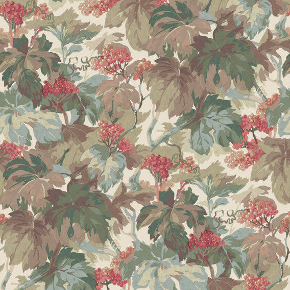 Mulberry Country Walk Teal/Rose Wallpaper